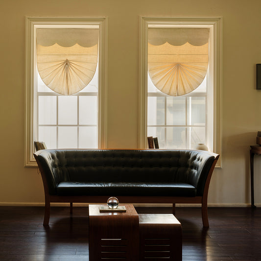 Lena Fan-shaped Roman Shades - VeilVeil