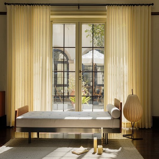 Olivia 100% Linen Curtains & Drapes Soft Top - VeilVeil