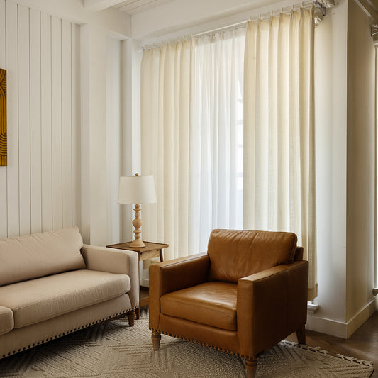 Madison Cotton-Poly Blend Curtains & Drapes Soft Top - VeilVeil