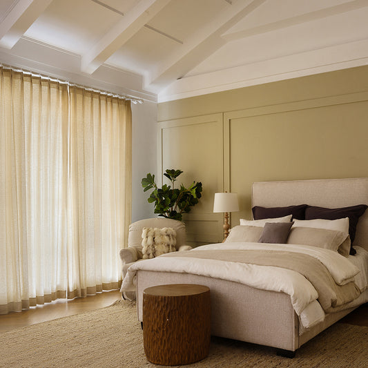 Lena Linen Blend Curtains & Drapes Soft Top - VeilVeil