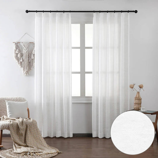 Amelia Light Sheer Curtains & Drapes Soft Top - VeilVeil