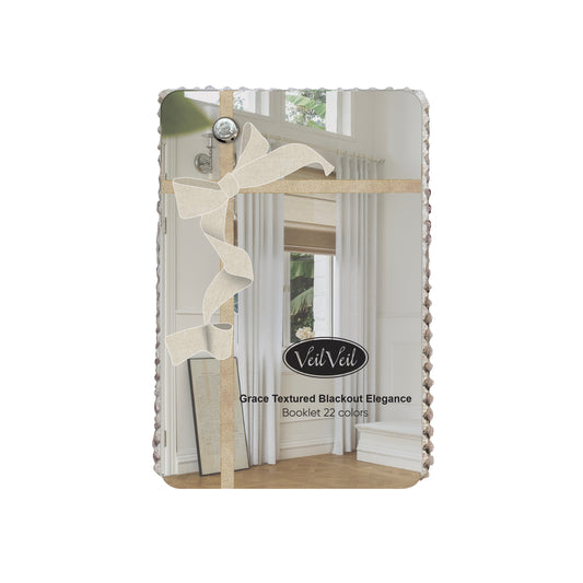 Grace Textured Blackout Elegance Booklet 22 colors - VeilVeil