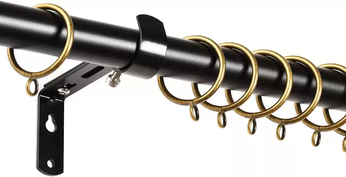 Curtain closed hanging ring Ancient bronze metal curtain ring Roman rod circle hanging ring - VeilVeil