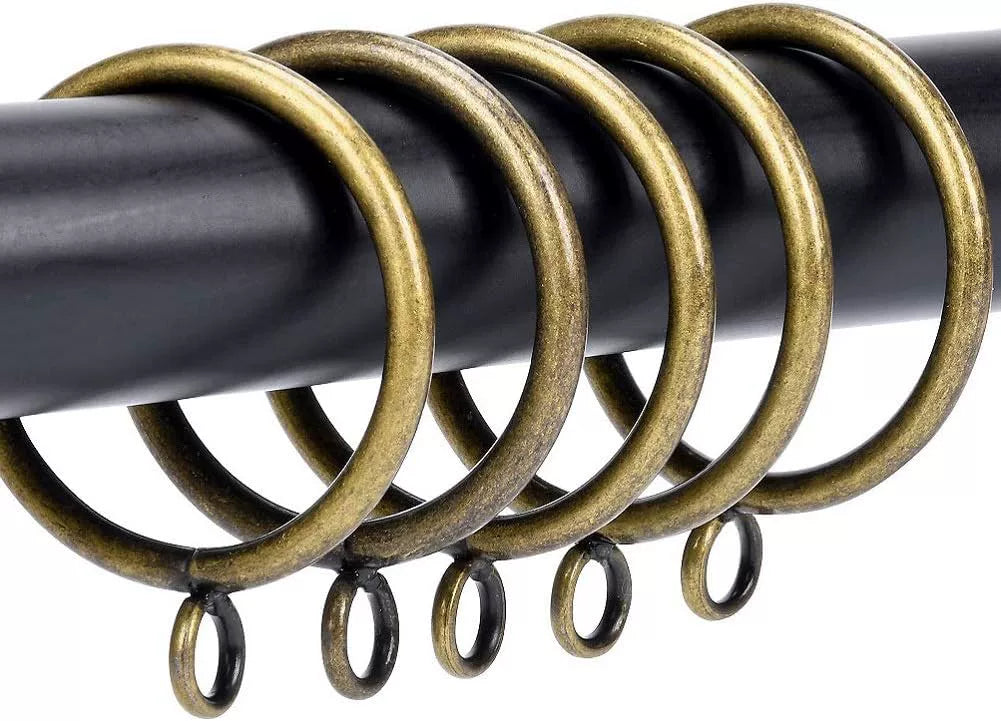 Curtain closed hanging ring Ancient bronze metal curtain ring Roman rod circle hanging ring - VeilVeil