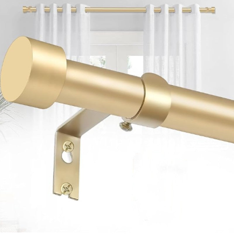 Matte thread butt telescopic metal curtain Roman rod - VeilVeil