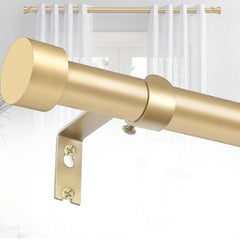 Matte thread butt telescopic metal curtain Roman rod - VeilVeil