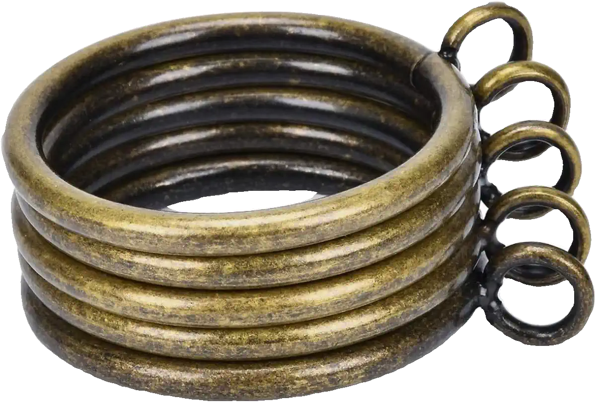 Curtain closed hanging ring Ancient bronze metal curtain ring Roman rod circle hanging ring - VeilVeil