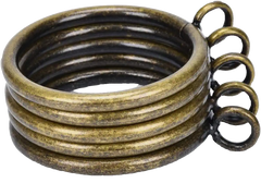Curtain closed hanging ring Ancient bronze metal curtain ring Roman rod circle hanging ring - VeilVeil