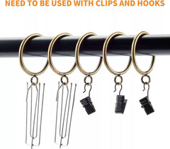 Curtain closed hanging ring Ancient bronze metal curtain ring Roman rod circle hanging ring - VeilVeil