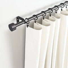 Mute curtain rod single rod thickened Roman rod Nordic curtain rod curtain track - VeilVeil