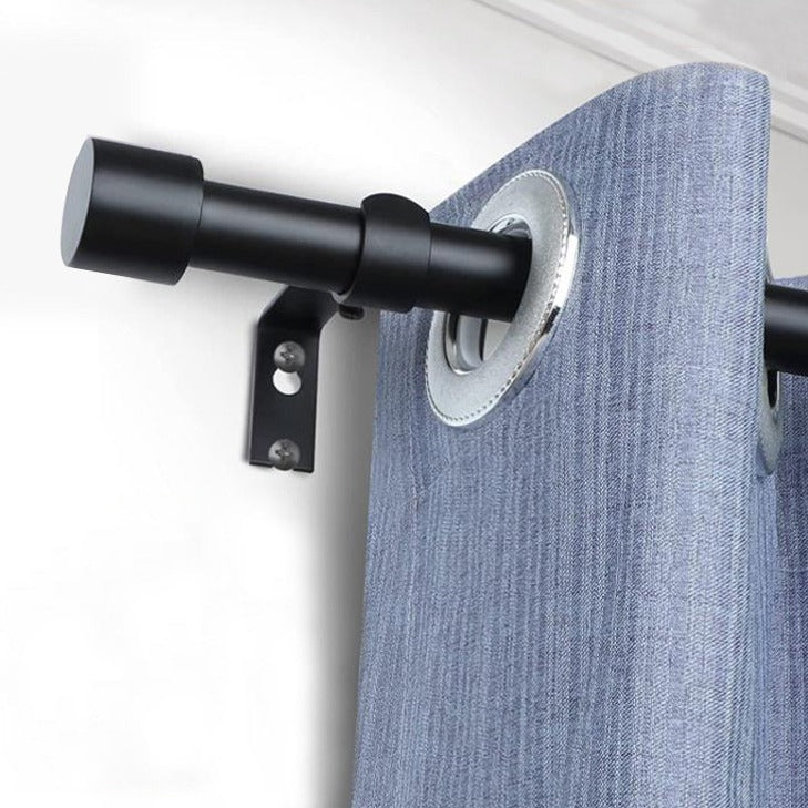 Mute curtain rod single rod thickened Roman rod Nordic curtain rod curtain track - VeilVeil