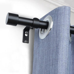 Mute curtain rod single rod thickened Roman rod Nordic curtain rod curtain track - VeilVeil