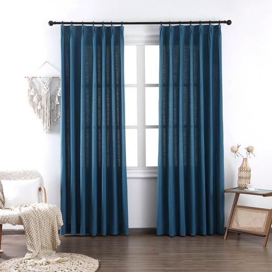 Brooke Cotton-Poly Elegance Curtains & Drapes Pleated - VeilVeil