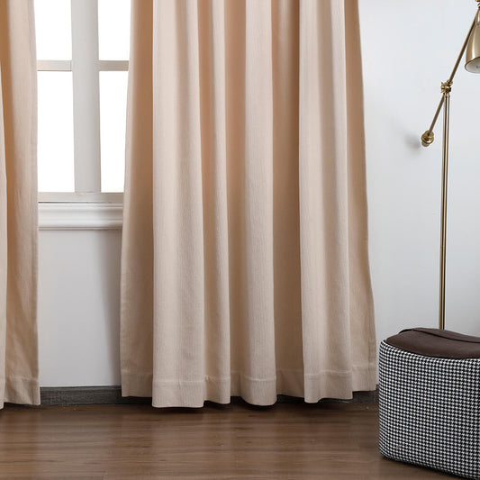 Charlotte Timeless Cotton Comfort Curtains & Drapes Soft Top - VeilVeil