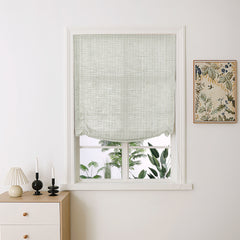 Ava Linen Sheer Relaxed Roman Shades