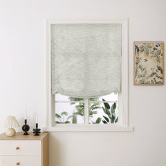 Ava Linen Sheer Relaxed Roman Shades