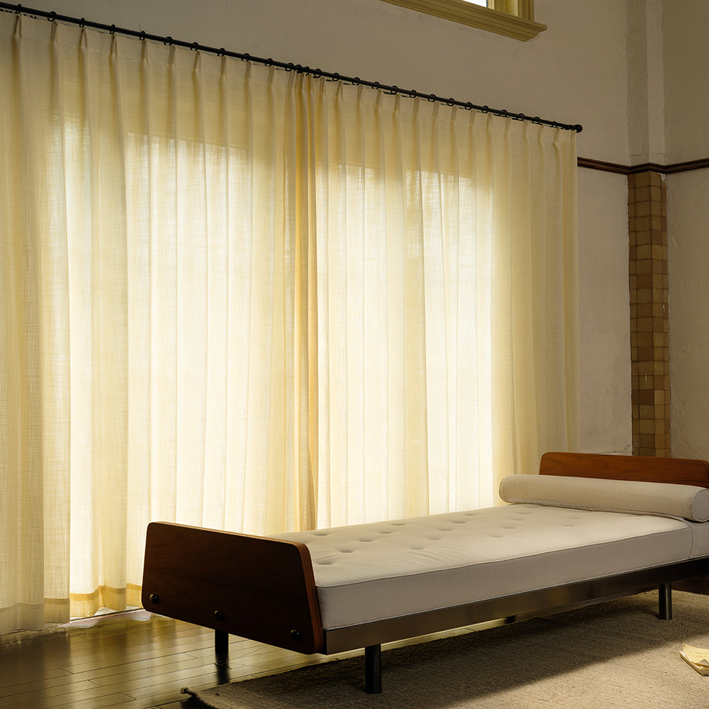Olivia 100% Linen Curtains & Drapes Soft Top - VeilVeil