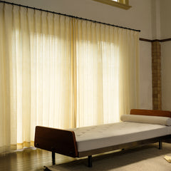 Olivia 100% Linen Curtains & Drapes Soft Top - VeilVeil