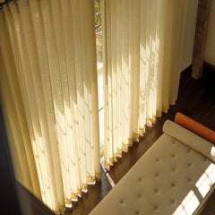 Olivia 100% Linen Curtains & Drapes Soft Top - VeilVeil