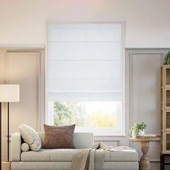 Sheer Linen Roman Shades