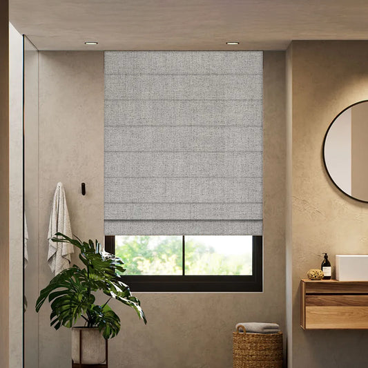 Pure Linen Roman Shades