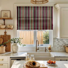 Linen Blend Printed Plain Fold Roman Shades