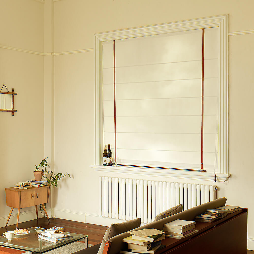 Lena Plain Fold Roman Shades - VeilVeil