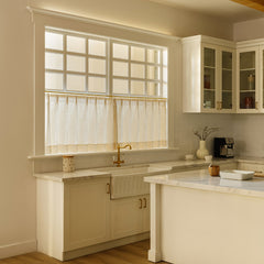 Lena Cafe Curtains & Drapes Pleated - VeilVeil