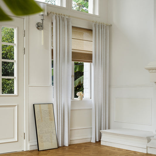 Maya Linen Curtains & Drapes Soft Top - VeilVeil