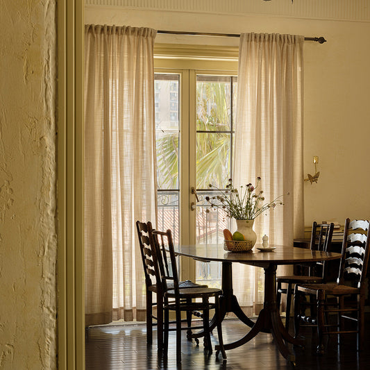 Charlotte Timeless Cotton Comfort Curtains & Drapes Pleated - VeilVeil