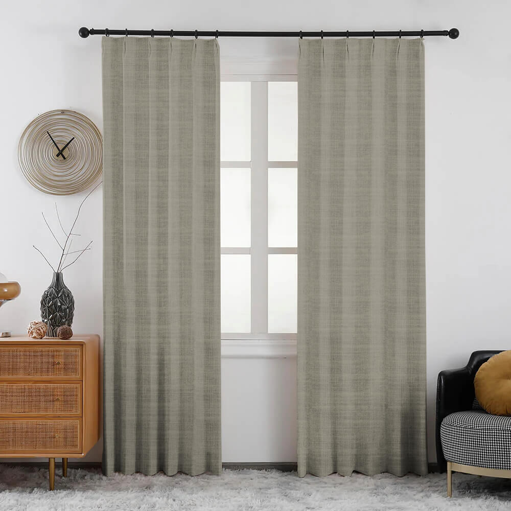 Lena Linen Blend Curtains & Drapes Soft Top - VeilVeil