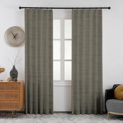 Lena Linen Blend Curtains & Drapes Soft Top - VeilVeil