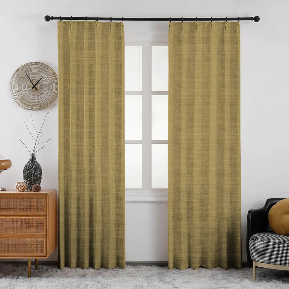 Lena Linen Blend Curtains & Drapes Soft Top - VeilVeil