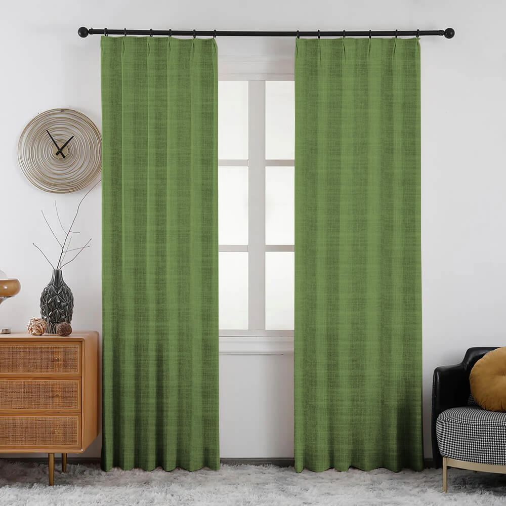Lena Linen Blend Curtains & Drapes Soft Top - VeilVeil