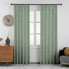 Lena Linen Blend Curtains & Drapes Soft Top - VeilVeil