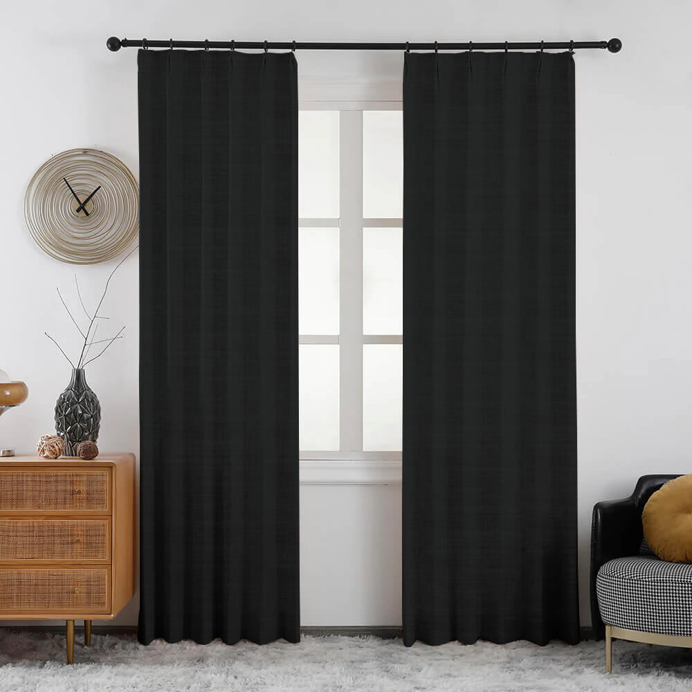 Lena Linen Blend Curtains & Drapes Soft Top - VeilVeil
