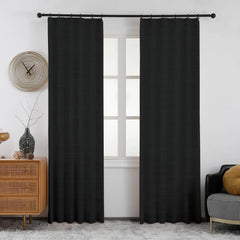 Lena Linen Blend Curtains & Drapes Soft Top - VeilVeil