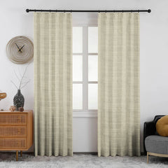 Lena Linen Blend Curtains & Drapes Soft Top - VeilVeil