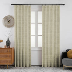 Lena Linen Blend Curtains & Drapes Soft Top - VeilVeil