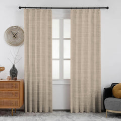 Lena Linen Blend Curtains & Drapes Soft Top - VeilVeil
