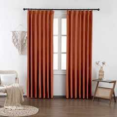 Chloe Cotton Chenille Touch Curtains & Drapes Pleated - VeilVeil
