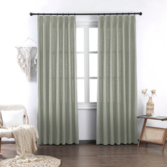 Brooke Cotton-Poly Elegance Curtains & Drapes Soft Top - VeilVeil