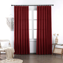 Brooke Cotton-Poly Elegance Curtains & Drapes Soft Top - VeilVeil