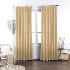 Brooke Cotton-Poly Elegance Curtains & Drapes Soft Top - VeilVeil