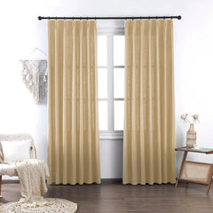 Brooke Cotton-Poly Elegance Curtains & Drapes Soft Top - VeilVeil