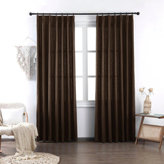 Brooke Cotton-Poly Elegance Curtains & Drapes Soft Top - VeilVeil