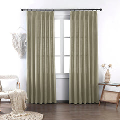 Brooke Cotton-Poly Elegance Curtains & Drapes Soft Top - VeilVeil