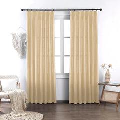 Brooke Cotton-Poly Elegance Curtains & Drapes Soft Top - VeilVeil
