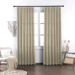 Brooke Cotton-Poly Elegance Curtains & Drapes Soft Top - VeilVeil