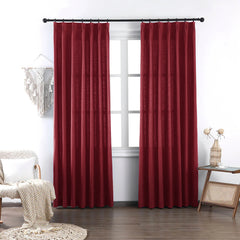 Brooke Cotton-Poly Elegance Curtains & Drapes Soft Top - VeilVeil